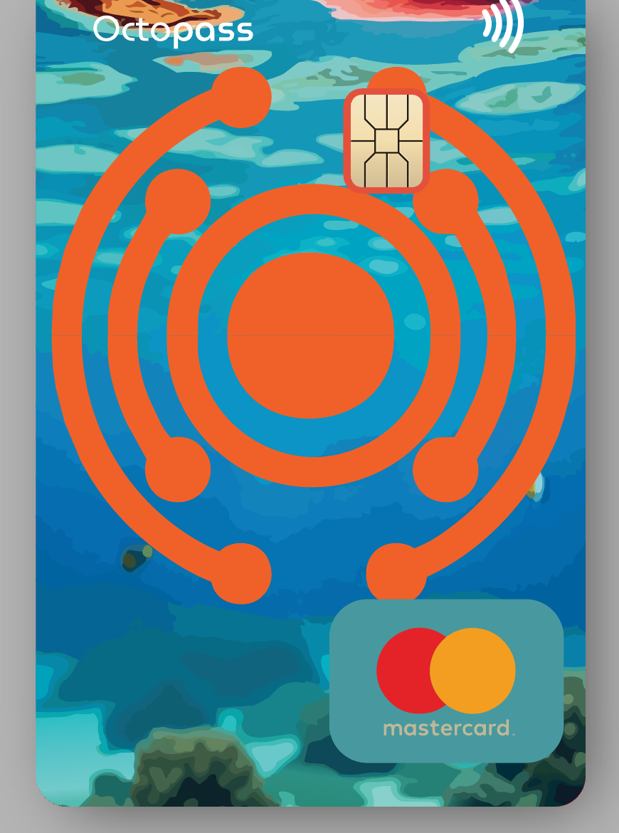 Purple Octopass Mastercard card